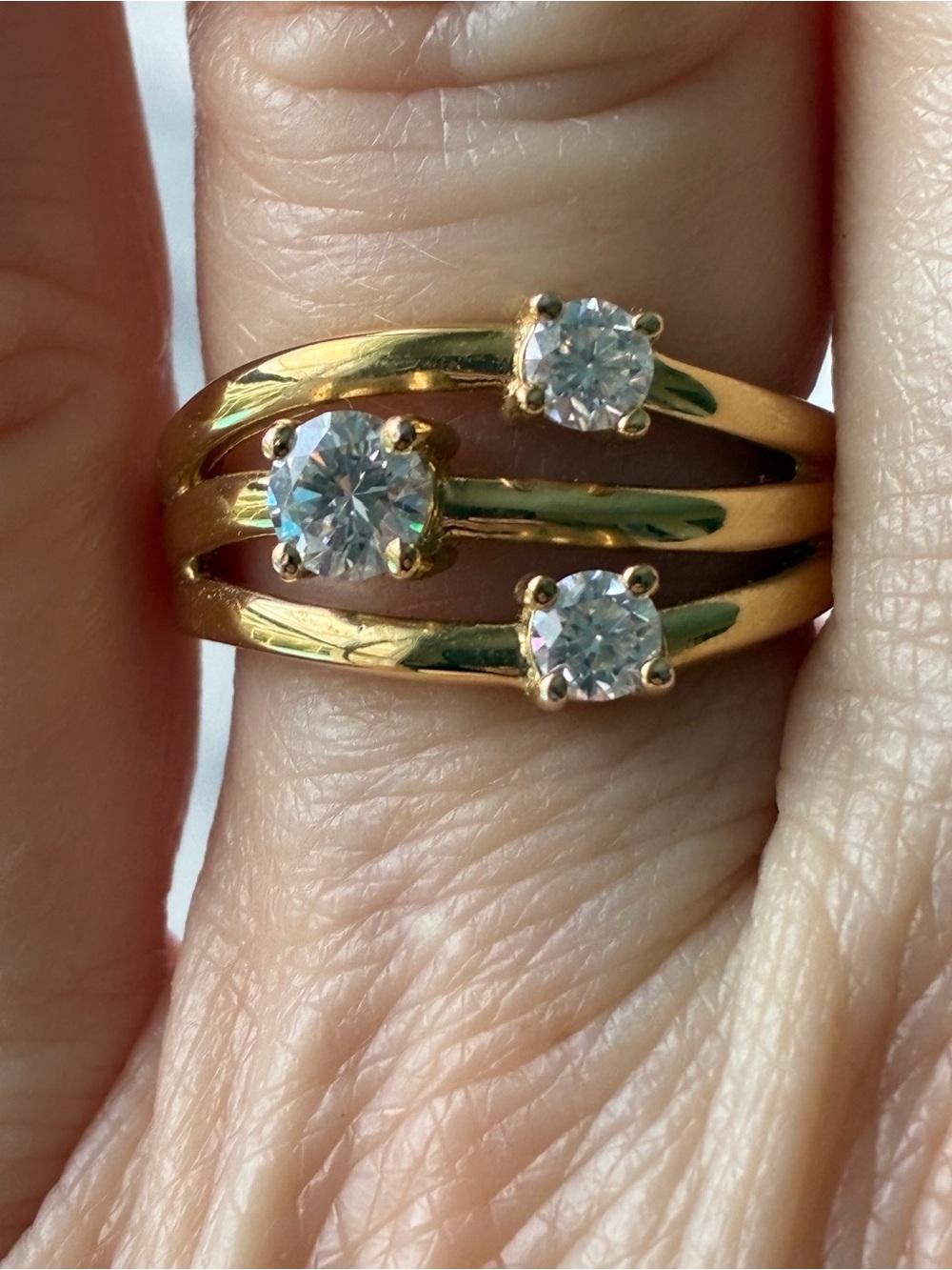 Moissanite Fire Scatter Ring